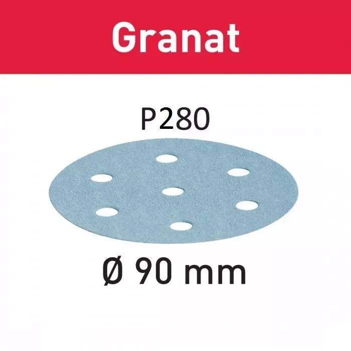 Шлифовальные круги Festool Granat STF D90/6 P280 GR/100 497850
