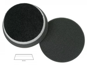 Полировальный диск поролон финишный Black finishing heavy duty orbital pad (with centre hole) 140*25